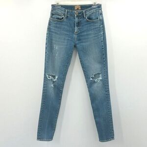 Sundance Driftwood Jackie Jeans Size 28 Blue Skinny Distressed Stretch Mid Rise